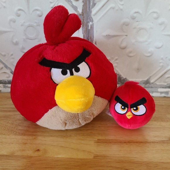 Angry Birds Plush Red lot of 2 - Picture 1 of 5
